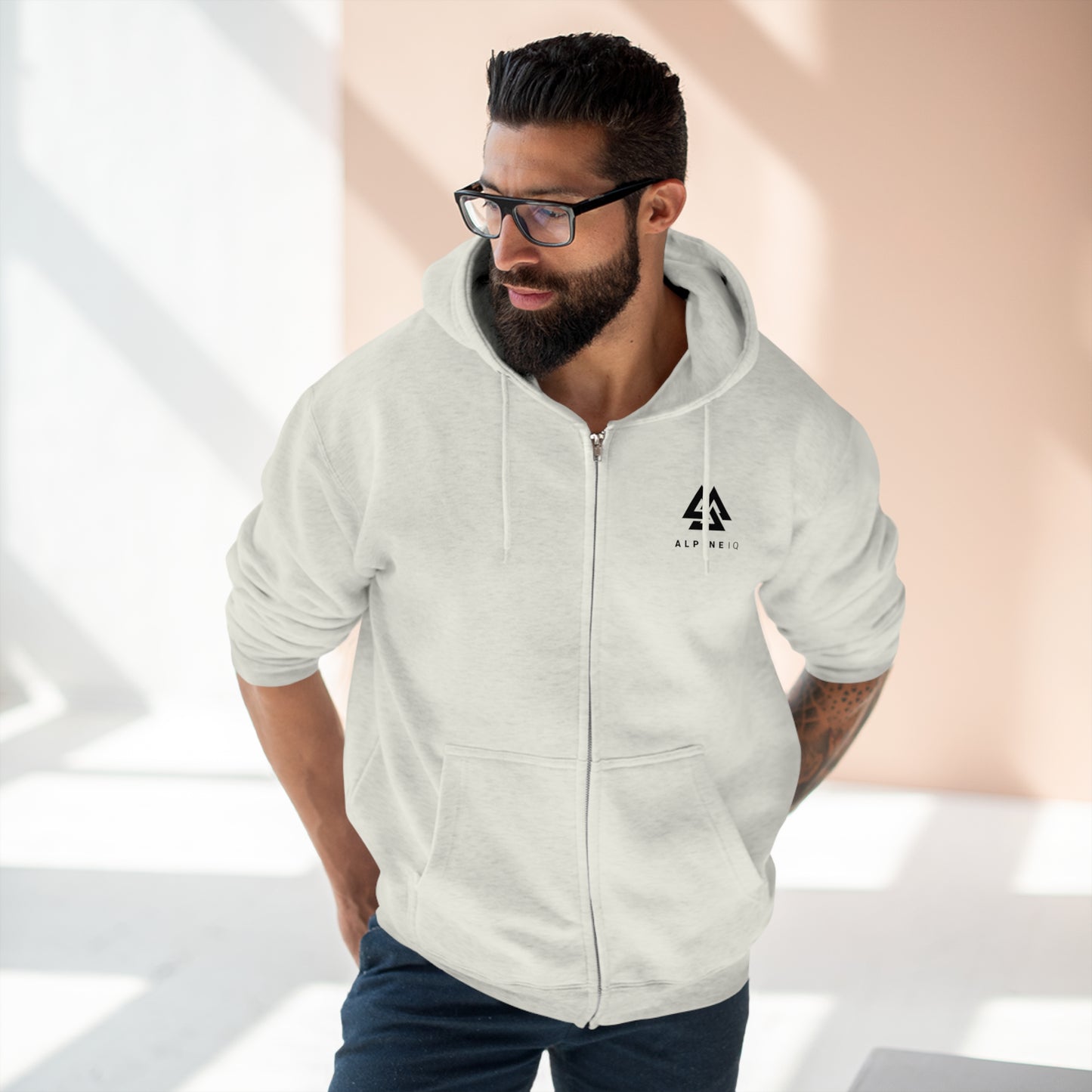 Alpine IQ Premium Full Zip Hoodie - Navy