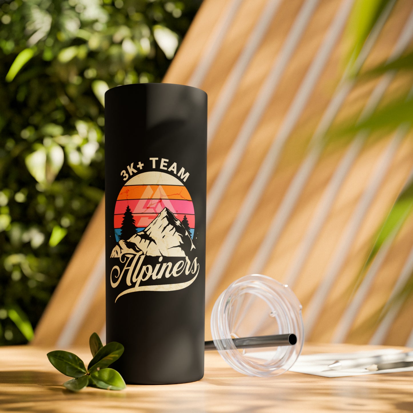 3K team collection - Skinny Tumbler with Straw
