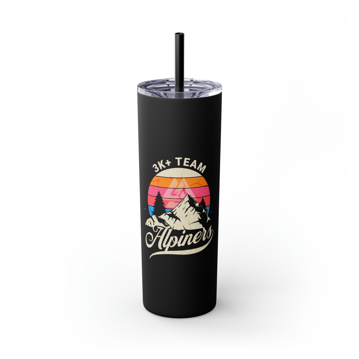 3K team collection - Skinny Tumbler with Straw