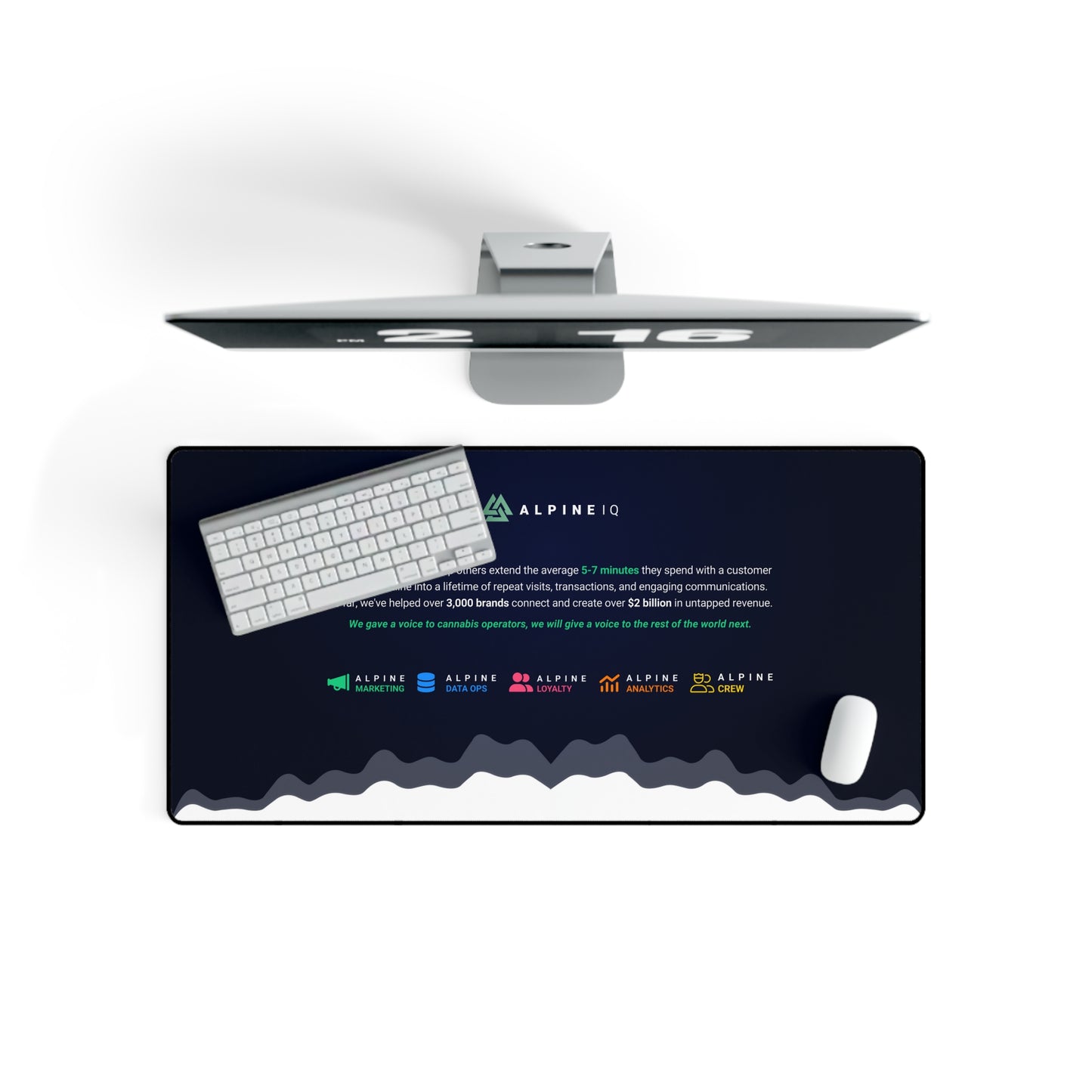 Navy Alpiner Desk Mat
