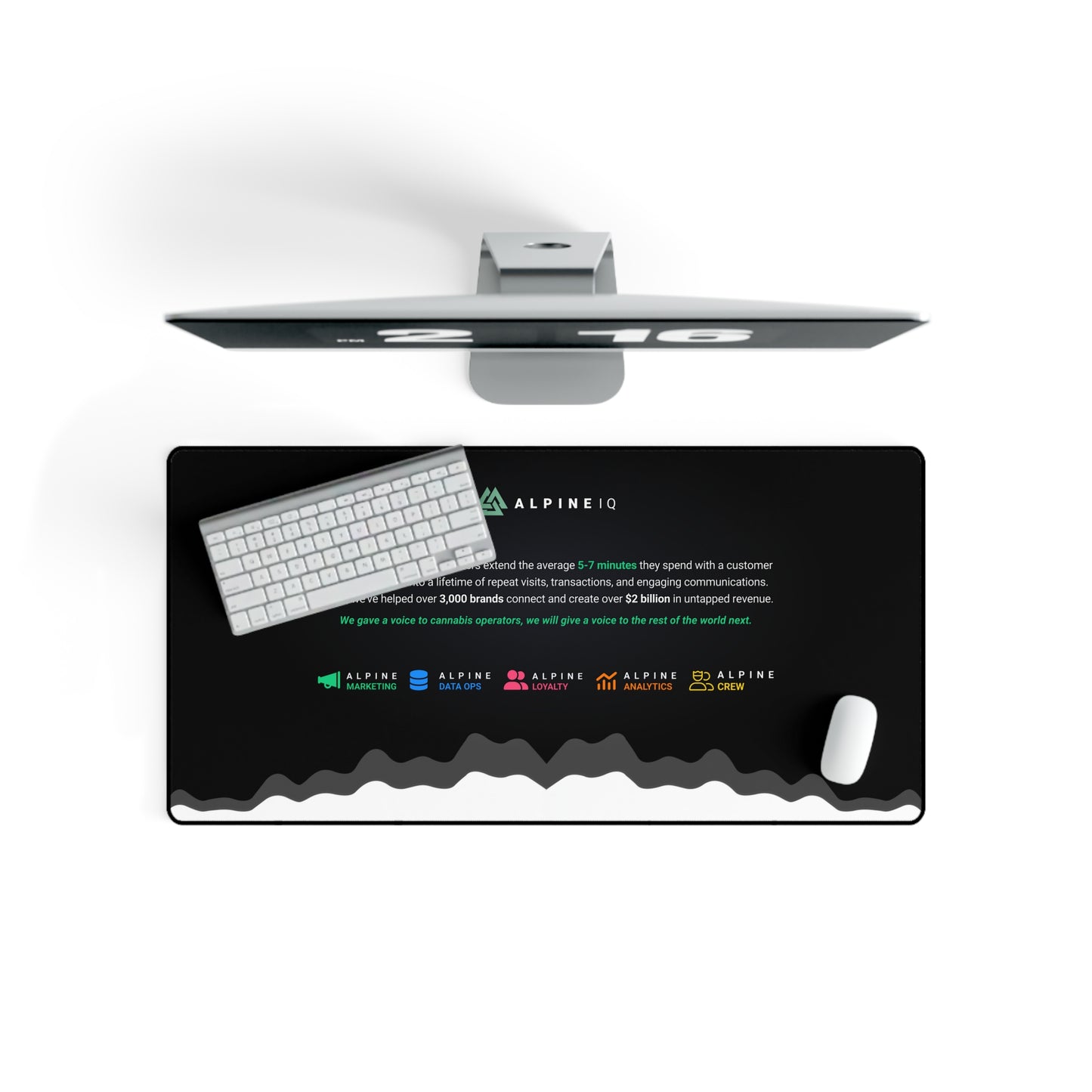 Alpiner Black Desk Mat