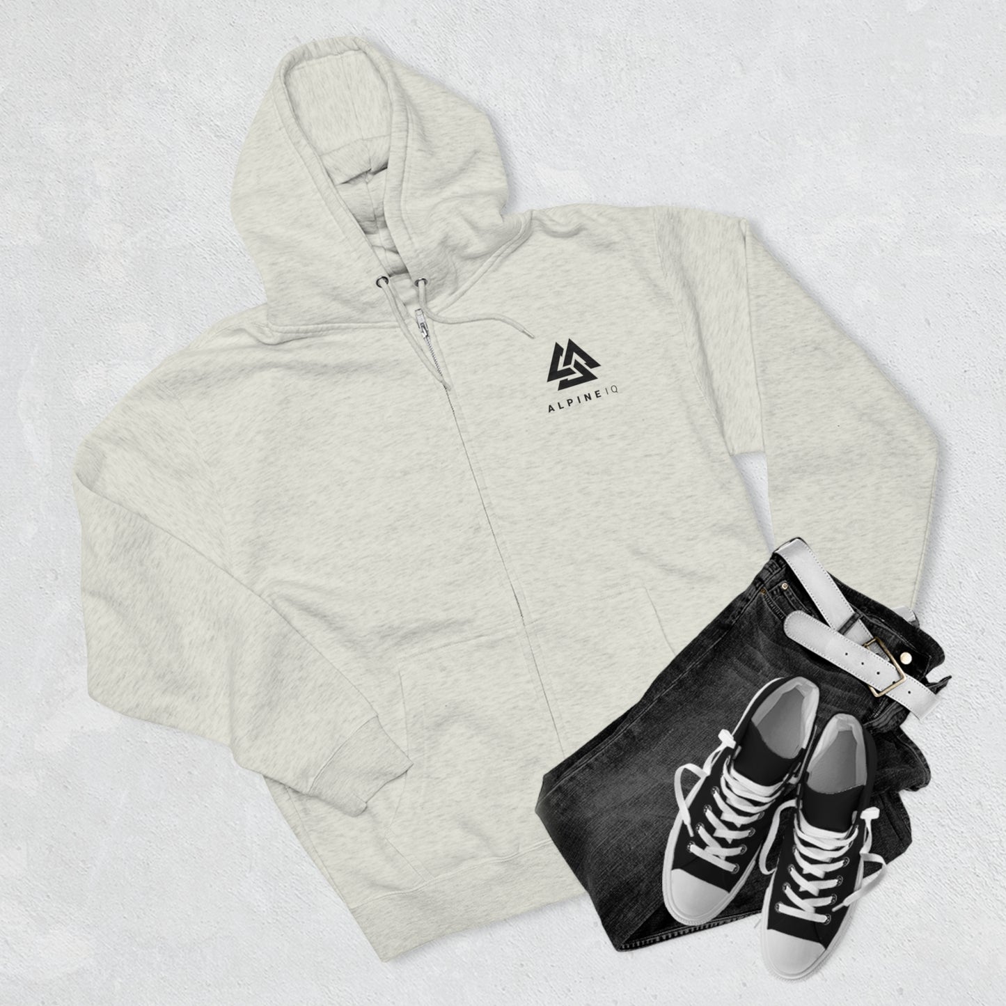 Alpine IQ Premium Full Zip Hoodie - Navy