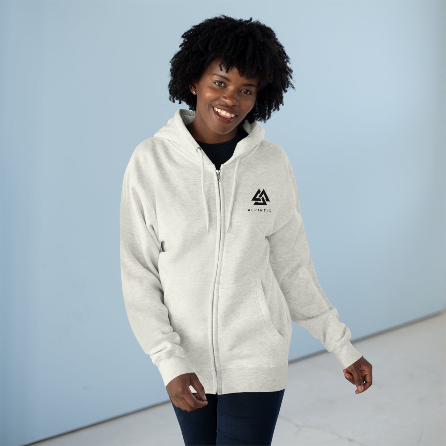 Alpine IQ Premium Full Zip Hoodie - Navy