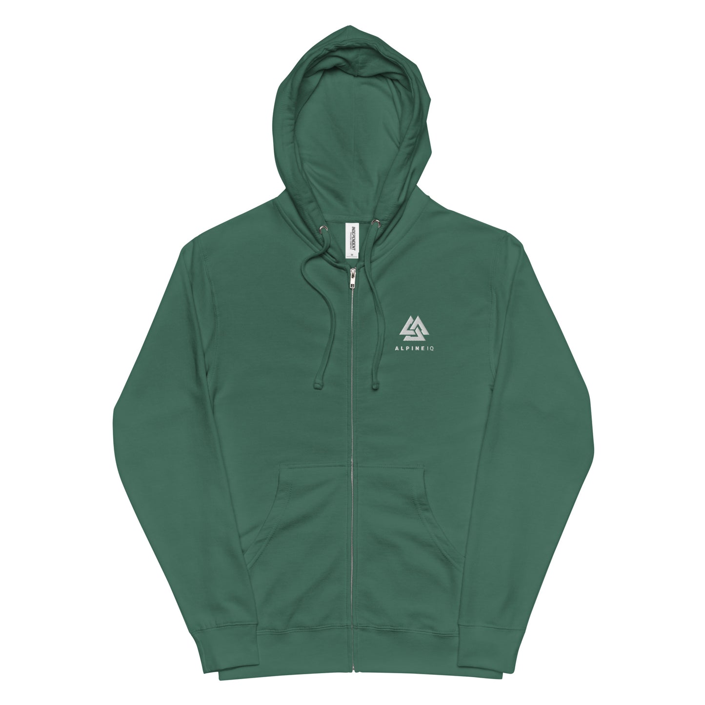 Alpine IQ fleece zip up hoodie - Alpine Green