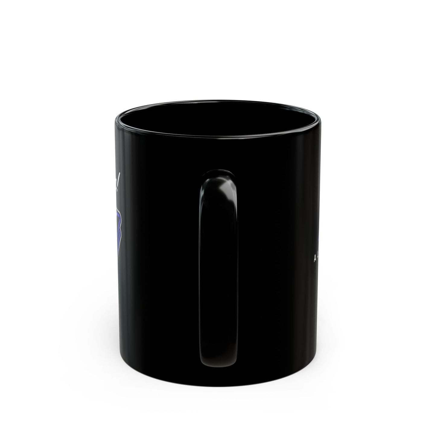 AIQ To The Moon Black Coffee Mug