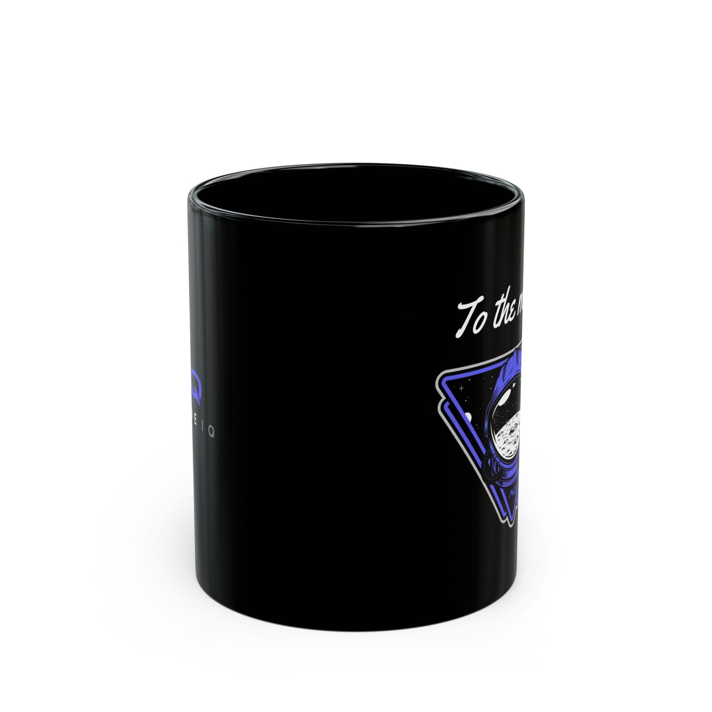 AIQ To The Moon Black Coffee Mug