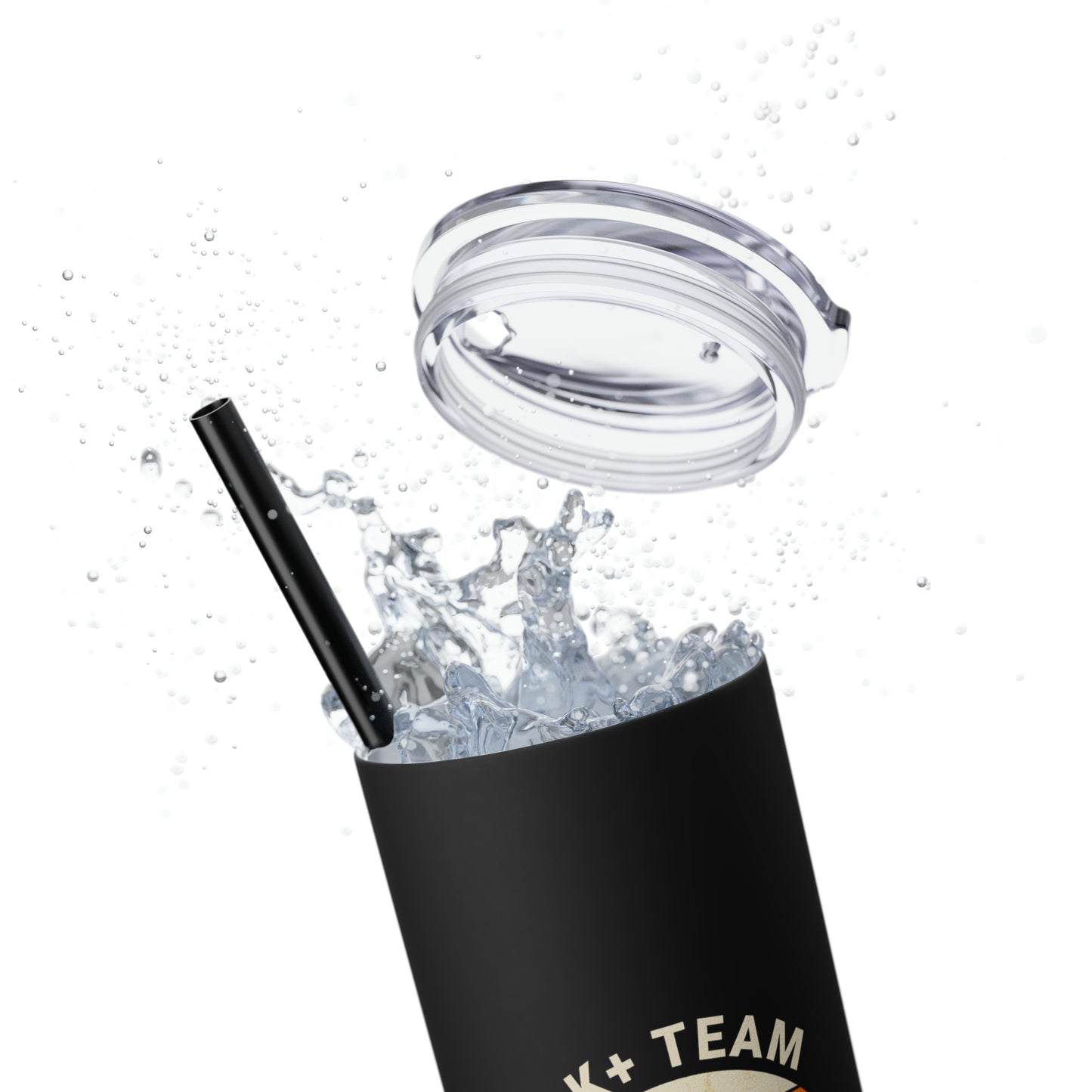 3K team collection - Skinny Tumbler with Straw