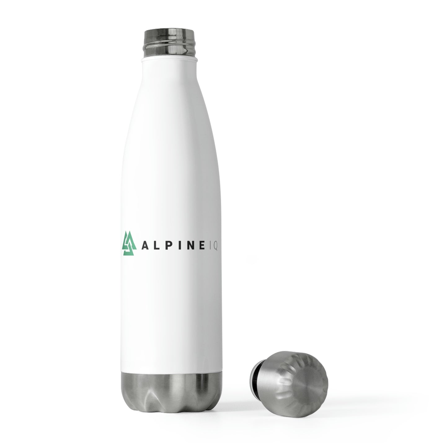 Alpine IQ White Insulated Bottle